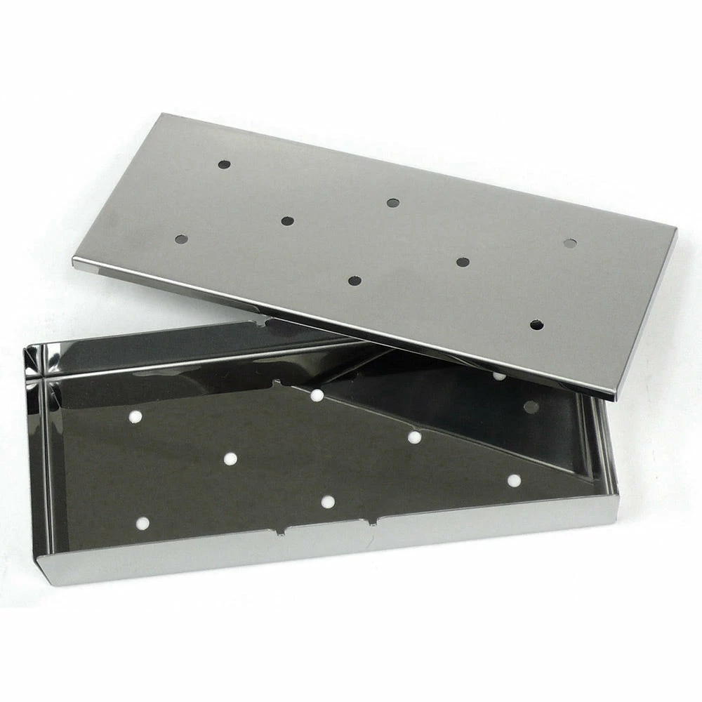 Mr. Bar-B-Q Stainless Steel Wood Chip Smoker Box for Enhanced BBQ Flavor 1 Salts Mr. Bar-B-Q Stainless Steel Wood Chip Smoker Box