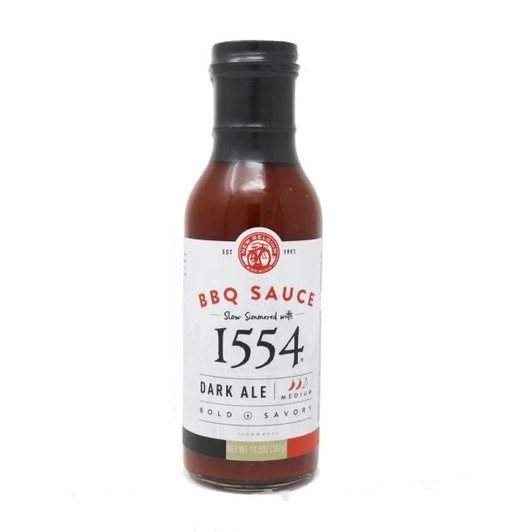Spicin' Foods New Belgium 1554 Dark Ale BBQ Sauce - 13.5 Oz | Bold & Smoky Flavor | Perfect for Grilling, Marinades & Dipping 1 Spicin' Foods New Belgium 1554 Dark Ale BBQ Sauce 13.5 Oz. BBQ Sauces, Marinades, Condiments & Seasonings