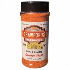 BBQ Sauces, Marinades, Condiments & Seasonings Crawford's Barbecue Alamo Dust Pork & Poultry Seasoning 14 Oz.