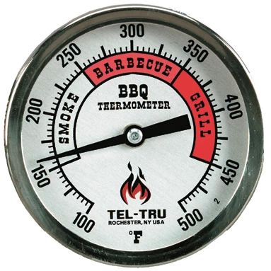 Tel-Tru BQ300 BBQ Thermometer with 3" Aluminum Dial and 4" Stem - Precision Cooking Tool for Grilling and Smoking 1 Salts Tel-Tru BQ300 Thermometer, 3" Aluminum Dial, 4" Stem