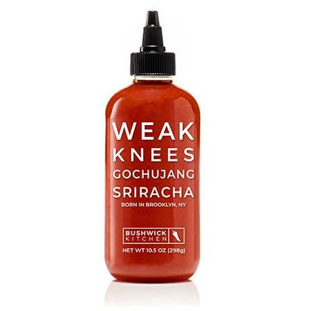 Bushwick Kitchen Weak Knees Gochujang Sriracha 10.5 Oz. Salts - Bold & Spicy BBQ Seasoning 1 Bushwick Kitchen Weak Knees Gochujang Sriracha 10.5 Oz. Salts