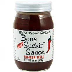 Ford's Gourmet Foods Bone Suckin' Hot Thicker Style Sauce 16 Oz.