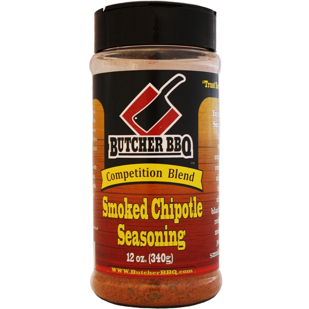 Butcher BBQ Competition Blend Smoked Chipotle Seasoning 12 Oz - Award-Winning BBQ Rub for Grilling, Smoking, and Roasting 1 Butcher BBQ Competition Blend Smoked Chipotle Seasoning 12 Oz.