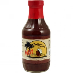 Paris Bros BBQ Sauces, Marinades, Condiments & Seasonings Caribbean Cowboy Not Too Hot Barbeque Sauce 18 Oz.