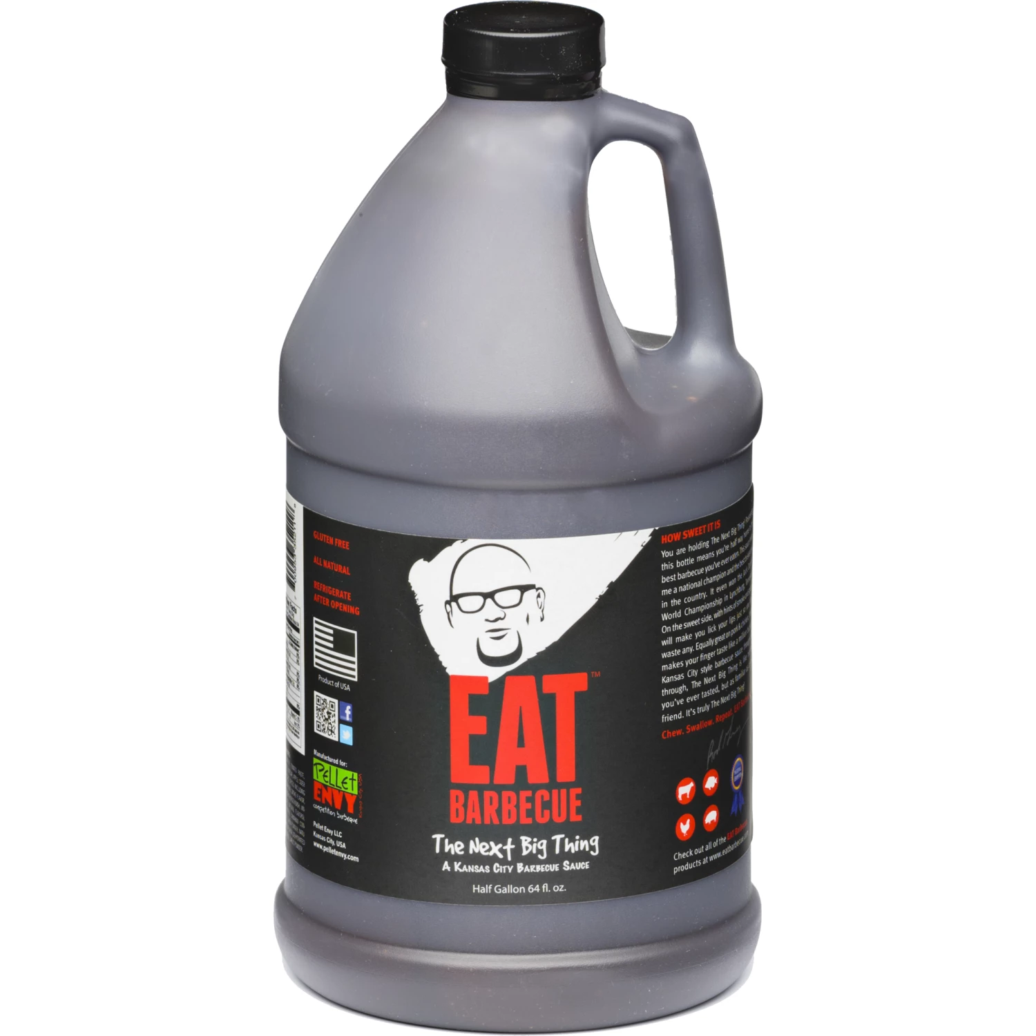 EAT Barbecue The Next Big Thing Sauce - 1/2 Gallon | Bold & Flavorful BBQ Sauce for Grilling, Smoking, and Dipping 1 Eat Barbecue The Next Big Thing Sauce 1/2 Gallon
