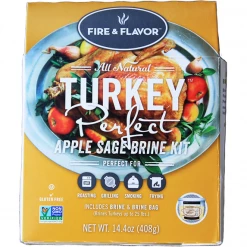 BBQ Marinades, Brines & Injections Fire & Flavor All Natural Turkey Perfect Apple Sage Brine Kit