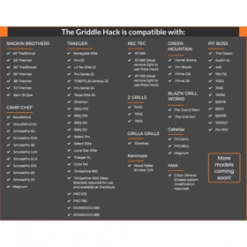 Crawford Outdoor BBQ Hack Griddle Pellet Grill Insert