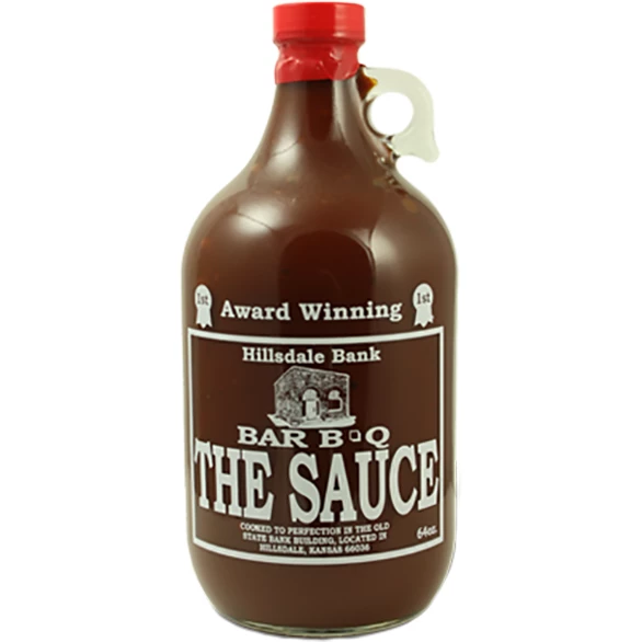 Hillsdale Bank Bar-B-Q The Sauce Hot 1/2 Gallon - Bold BBQ Sauce for Grilling & Marinades 1 BBQ Sauces, Marinades, Condiments & Seasonings Hillsdale Bank Bar-B-Q The Sauce Hot 1/2 Gallon