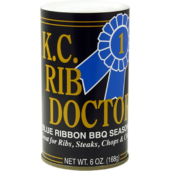 Palmentere Bros K.C. Rib Doctor Blue Ribbon BBQ Seasoning - 6 Oz | Award-Winning BBQ Rub for Ribs, Steaks, and More 1 Palmentere Bros BBQ Sauces, Marinades, Condiments & Seasonings K.C. Rib Doctor Blue Ribbon BBQ Seasoning 6 Oz.
