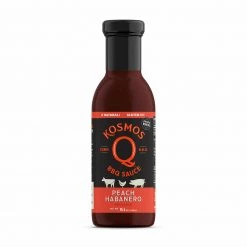 Kosmo's Q Peach Habanero BBQ Sauce 15.5 Oz.