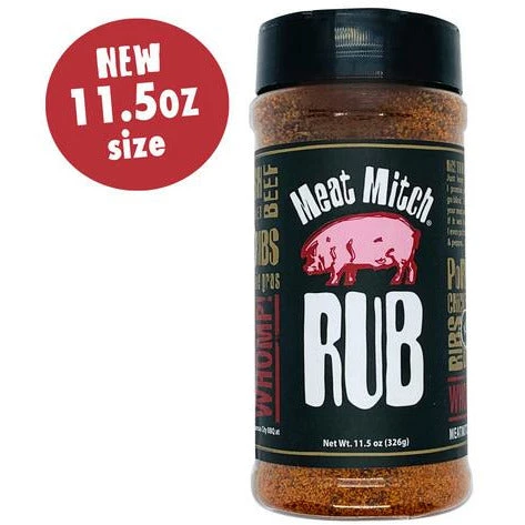 Meat Mitch BBQ Rub 11.5 Oz - Award-Winning BBQ Seasoning for Grilling, Smoking, and Roasting 1 BBQ Sauces, Marinades, Condiments & Seasonings Meat Mitch Rub 11.5 Oz.