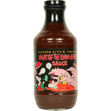 Cowtown Night Of The Living Bar-B-Q Sauce 18 Oz - Bold & Smoky BBQ Sauce for Grilling, Smoking, and Dipping 1 Cowtown Night Of The Living Bar-B-Q Sauce 18 Oz.