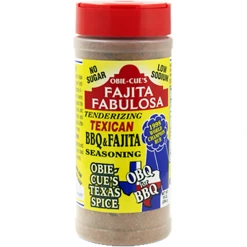 Obie-Cue's Fajita Fabulosa Texican BBQ & Fajita Seasoning 10 Oz. BBQ Sauces, Marinades, Condiments & Seasonings