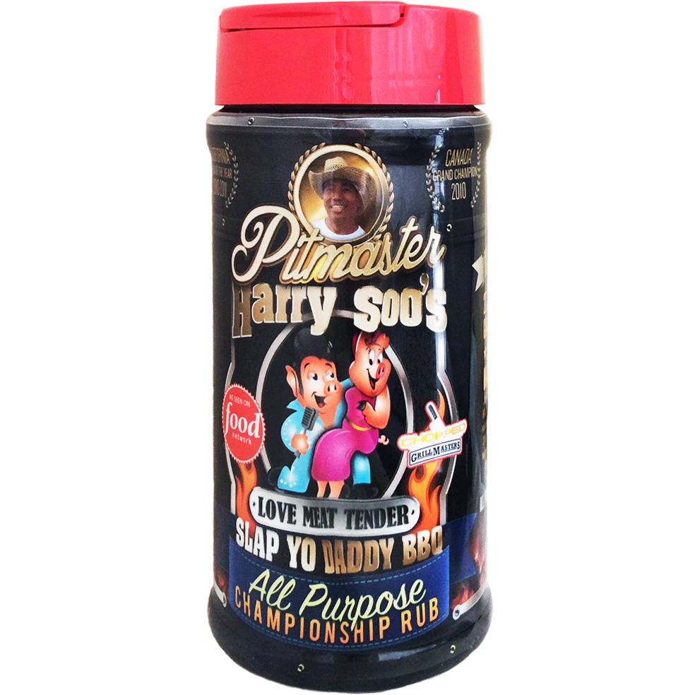 Slap Yo Daddy BBQ Pitmaster Harry Soo's Love Meat Tender All Purpose Championship Rub 12 Oz - Award-Winning BBQ Seasoning for Grilling, Smoking & Roasting 1 Slap Yo Daddy BBQ Pitmaster Harry Soo's Love Meat Tender All Purpose Championship Rub 12 Oz. BBQ Sauces, Marinades, Condiments & Seasonings