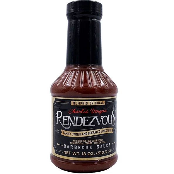 Rendezvous Memphis Original Famous Barbecue Sauce 18 Oz - Authentic BBQ Flavor 1 BBQ Sauces, Marinades, Condiments & Seasonings Rendezvous Memphis Original Famous Barbecue Sauce 18 Oz.