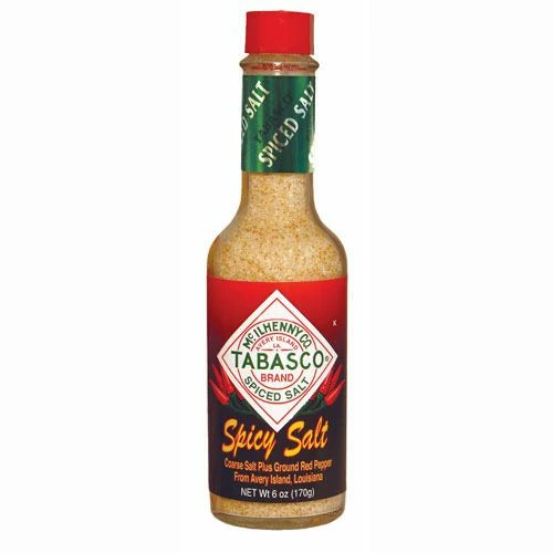 Tabasco Spicy Salt 6 Oz - Bold BBQ Seasoning & Condiment for Grilling, Marinades, and More 1 BBQ Sauces, Marinades, Condiments & Seasonings Tabasco Spicy Salt 6 Oz.