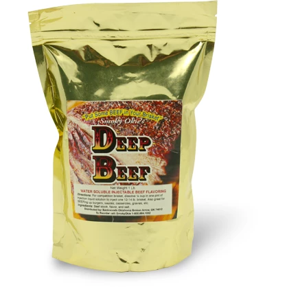Smoky Okie's Deep Beef Injection 1 Lb - Premium BBQ Marinade & Seasoning for Juicy, Flavorful Meats 1 Smoky Okie's Deep Beef Injection 1 Lb. BBQ Sauces, Marinades, Condiments & Seasonings