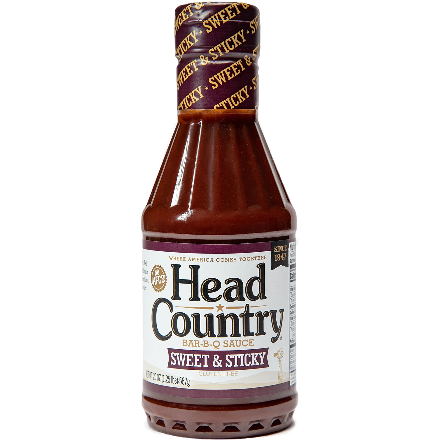 Head Country Sweet & Sticky BBQ Sauce - 20 Oz | Premium BBQ Sauce for Grilling, Smoking & Dipping 1 BBQ Sauces, Marinades, Condiments & Seasonings Head Country Sweet & Sticky BBQ Sauce 20 Oz.