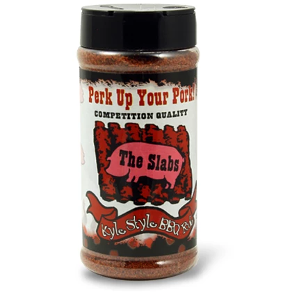 The Slabs Perk Up Your Pork Kyle Style BBQ Rub - 12.5 Oz | Premium BBQ Seasoning for Pork, Ribs, and More 1 BBQ Sauces, Marinades, Condiments & Seasonings The Slabs Perk Up Your Pork Kyle Style BBQ Rub 12.5 Oz.