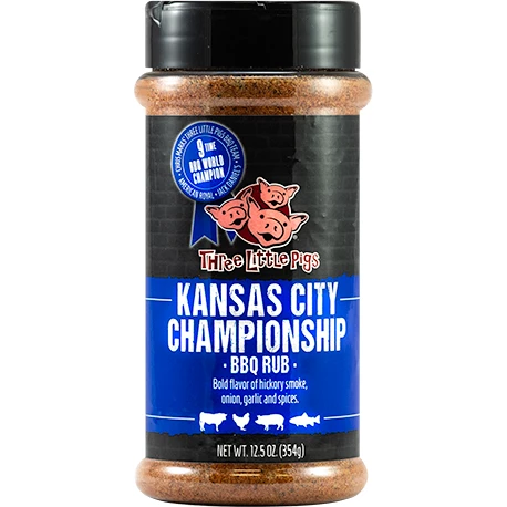 Old World Spices Three Little Pigs Kansas City Championship BBQ Rub - 12.5 Oz | Award-Winning BBQ Seasoning for Grilling, Smoking & Roasting 1 Old World Spices BBQ Sauces, Marinades, Condiments & Seasonings Three Little Pigs Kansas City Championship BBQ Rub 12.5 Oz.
