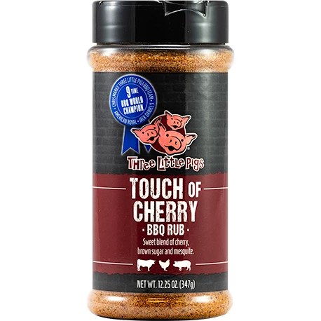 Old World Spices Three Little Pigs Touch Of Cherry BBQ Rub - 12.25 Oz | Sweet & Smoky BBQ Seasoning for Grilling, Smoking, and Roasting 1 Old World Spices BBQ Sauces, Marinades, Condiments & Seasonings Three Little Pigs Touch Of Cherry BBQ Rub 12.25 Oz.