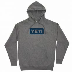Yeti Logo Hoodie Grey/Navy Logo