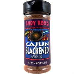 Pepper's Andy Roo's Cajun Blackening Seasoning 4 Oz. BBQ Sauces, Marinades, Condiments & Seasonings