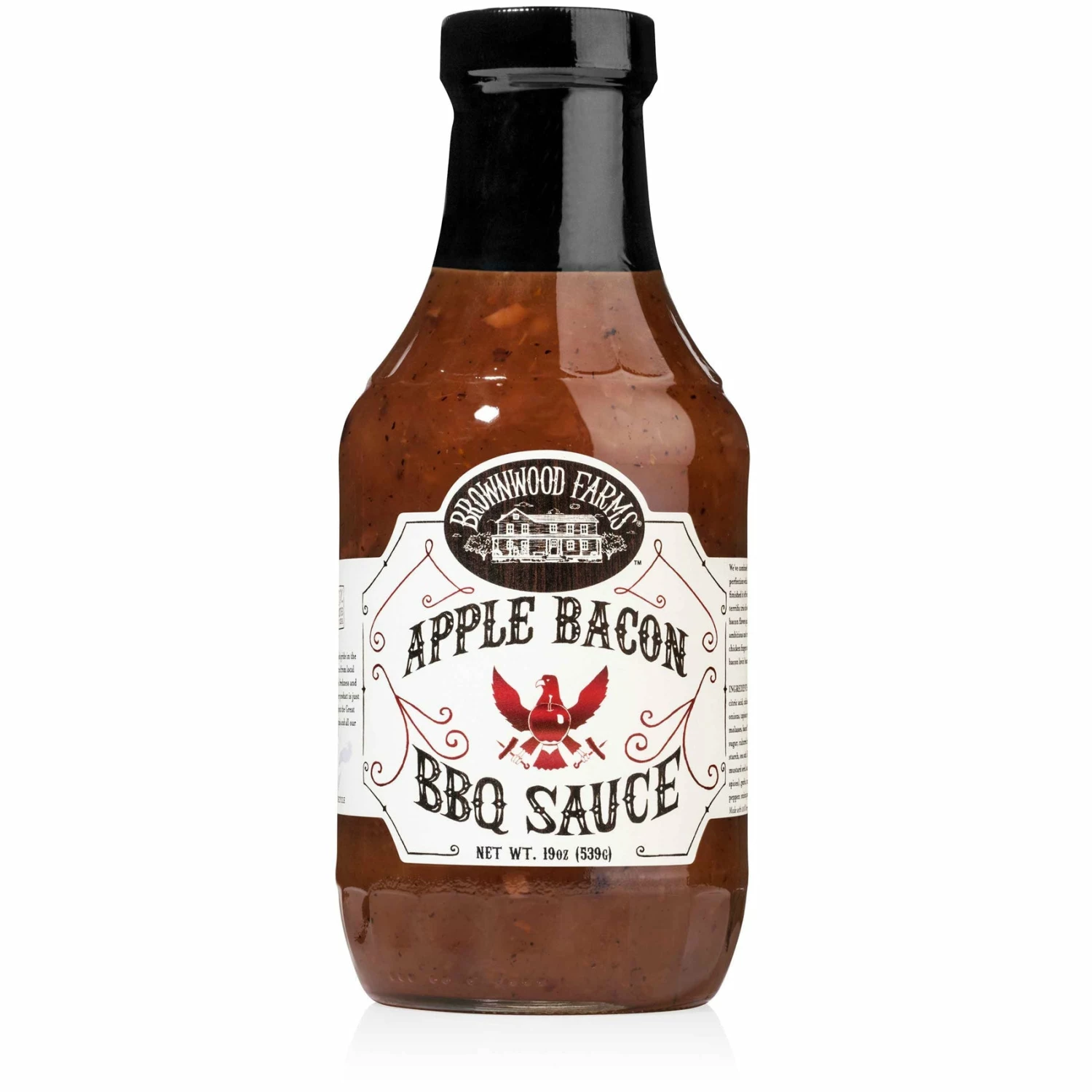 Brownwood Farms Apple Bacon BBQ Sauce - 19 Oz | Sweet & Smoky BBQ Sauce for Grilling, Marinades & Dipping 1 BBQ Sauces, Marinades, Condiments & Seasonings Brownwood Farms Apple Bacon BBQ Sauce 19 Oz.