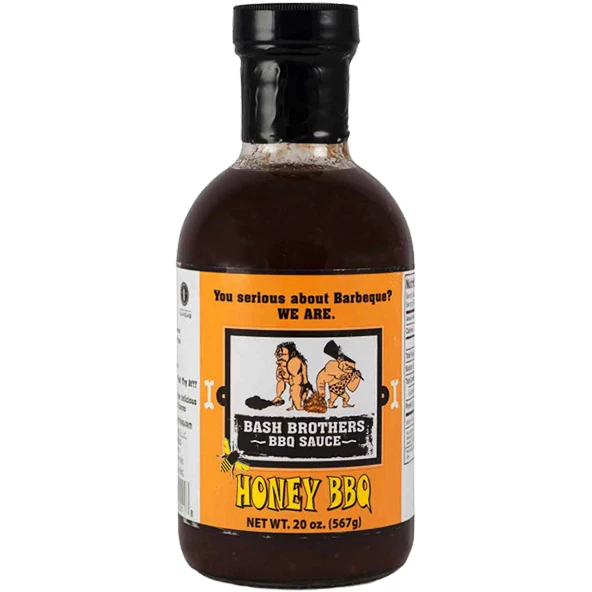 Bash Brothers Honey BBQ Sauce 16 Oz - Sweet & Smoky BBQ Glaze for Grilling, Marinades, and Dipping 1 BBQ Sauces, Marinades, Condiments & Seasonings Bash Brothers Honey BBQ Sauce 16 Oz.