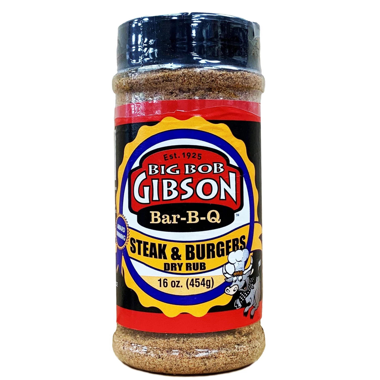 Mrs. Stratton's Salads Big Bob Gibson Bar-B-Q Steak & Burger Dry Rub - 16 Oz | BBQ Seasoning for Steaks, Burgers & More 1 Mrs. Stratton's Salads Big Bob Gibson Bar-B-Q Steak & Burger Dry Rub 16 Oz. BBQ Sauces, Marinades, Condiments & Seasonings