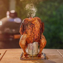 Outdoor Home Salts Big Green Egg Folding Beer Can Chicken Roaster