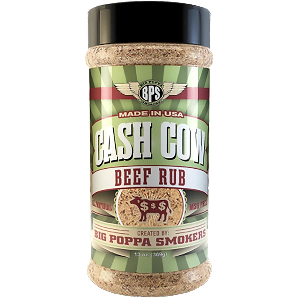 Big Poppa Smokers Cash Cow 13 Oz. BBQ Sauce & Seasoning - Perfect for Grilling, Smoking, and Marinating 1 Big Poppa Smokers Cash Cow 13 Oz. BBQ Sauces, Marinades, Condiments & Seasonings