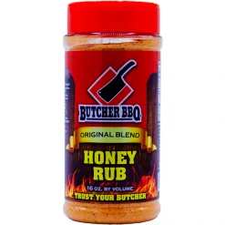 BBQ Sauces, Marinades, Condiments & Seasonings Butcher BBQ Original Blend Honey Rub 12 Oz.