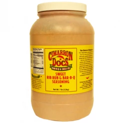 BBQ Sauces, Marinades, Condiments & Seasonings Cimarron Doc's Sweet Rib Rub & Bar-B-Q Seasoning 7 Lb. Bottles - Case Of 4