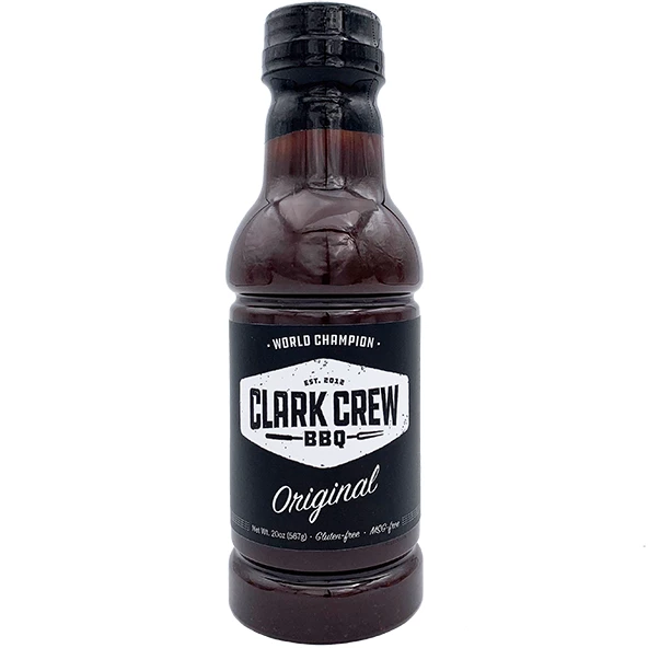 Clark Crew BBQ Original BBQ Sauce 20 Oz - Bold & Smoky Flavor for Grilling, Marinating, and Dipping 1 Clark Crew BBQ Original BBQ Sauce 20 Oz. BBQ Sauces, Marinades, Condiments & Seasonings