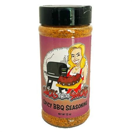 Suckle Busters Chicks That Smoke Spicy BBQ Seasoning - 12 Oz | Bold & Smoky Flavor | Perfect for Grilling, Smoking & Roasting 1 BBQ Sauces, Marinades, Condiments & Seasonings Suckle Busters Chicks That Smoke Spicy BBQ Seasoning 12 Oz.