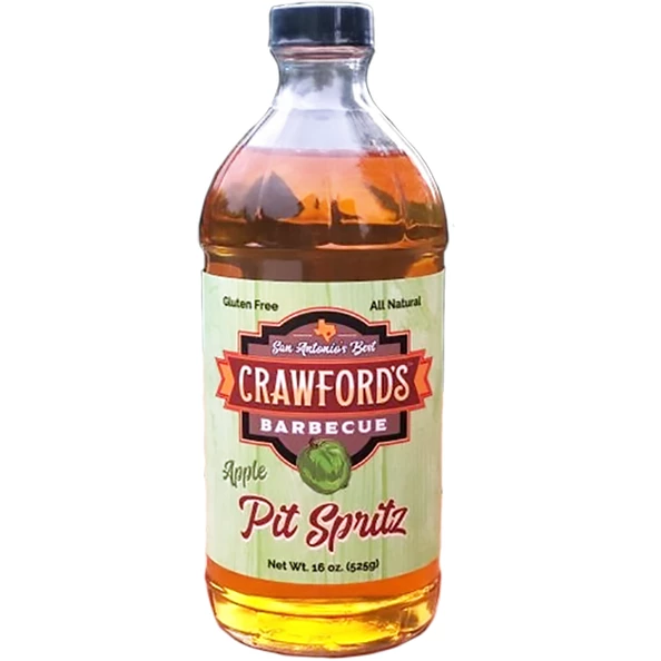 Crawford's Barbecue Apple Pit Spritz 16 Oz - BBQ Marinade, Sauce & Seasoning for Grilling & Smoking 1 Crawford's Barbecue Apple Pit Spritz 16 Oz. BBQ Sauces, Marinades, Condiments & Seasonings
