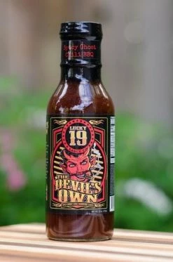 Lucky 19 Sauce Co. Devil's Own BBQ Sauce 15 Oz. Salts