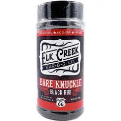 BBQ Sauces, Marinades, Condiments & Seasonings Elk Creek Bare Knuckle Black Rub Seasoning 9 Oz.