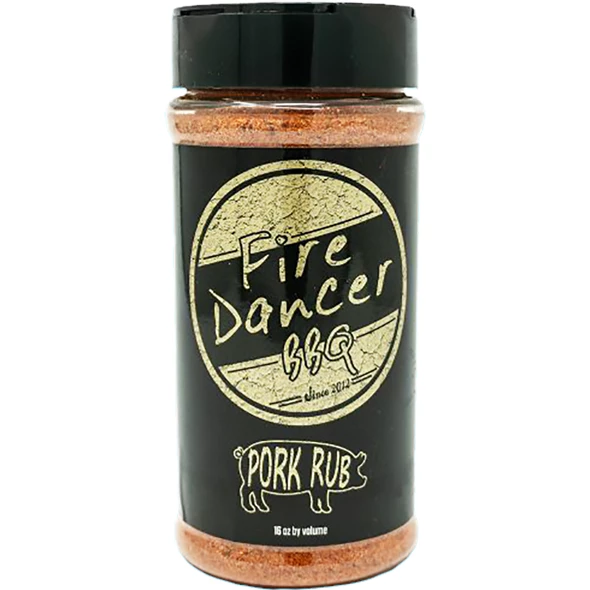 Fire Dancer BBQ Pork Rub - 16 Oz | Premium BBQ Seasoning & Rub for Grilling, Smoking, and Roasting 1 Fire Dancer BBQ BBQ Sauces, Marinades, Condiments & Seasonings Fire Dancer Pork Rub 16 Oz.