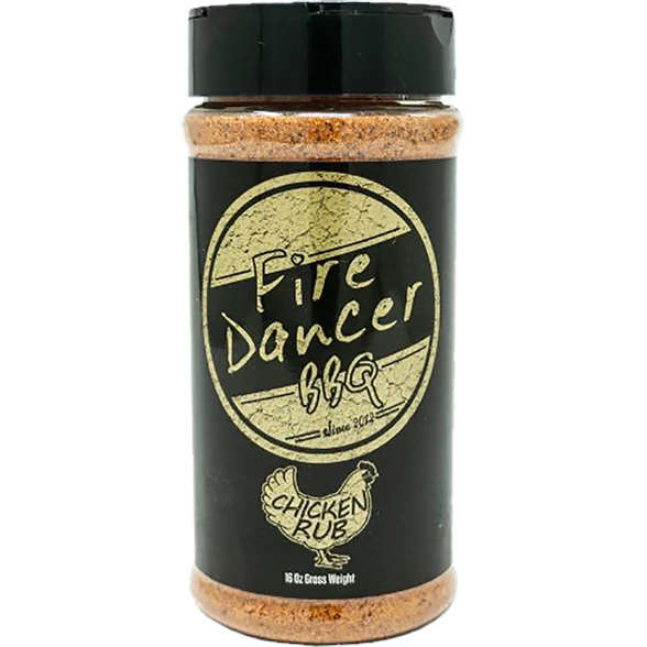 Fire Dancer BBQ Fire Dancer Chicken Rub 16 Oz - Premium BBQ Seasoning for Grilled & Smoked Chicken 1 Fire Dancer BBQ Fire Dancer Chicken Rub 16 Oz.