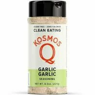 BBQ Sauces, Marinades, Condiments & Seasonings Kosmo's Q Garlic Garlic- Clean Eating 8 Oz.