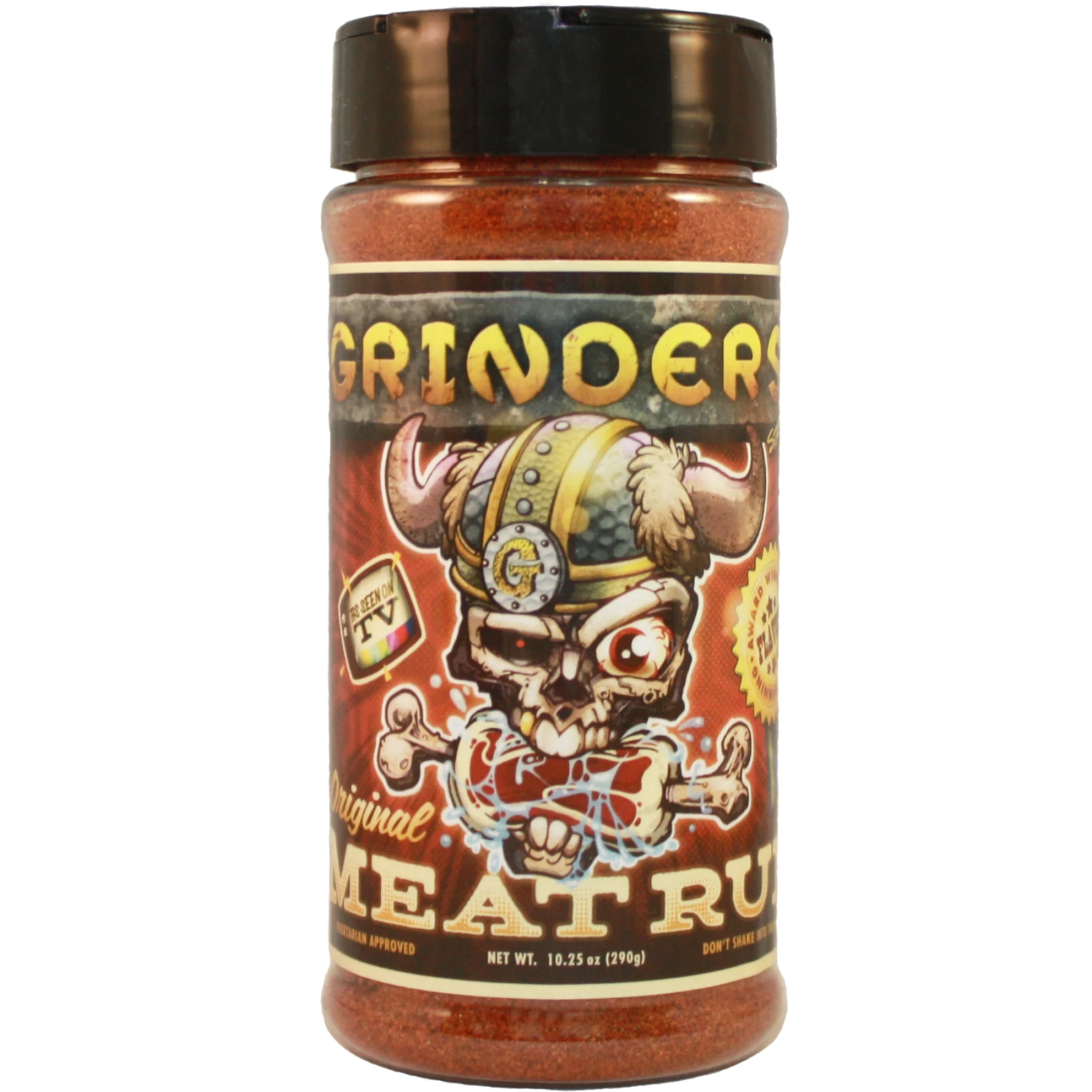 Grinders Meat Rub 10.25 Oz - Premium BBQ Seasoning & Rub for Steak, Chicken, Pork, and More 1 Grinders Meat Rub 10.25 Oz.