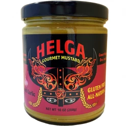 Hayward's Bar-B-Que Helga Roasted Garlic Gourmet Mustard 10 Oz. Salts