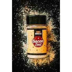 Bacon Zest Honey Barbecue Bacon Zest - 3.5 Oz | BBQ Seasoning & Rub for Meats, Vegetables & More 1 BBQ Sauces, Marinades, Condiments & Seasonings Honey Barbecue Bacon Zest 3.5 Oz.