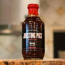 Jousting Pigs Spicy BBQ Sauce 21.3 Oz. BBQ Sauces, Marinades, Condiments & Seasonings