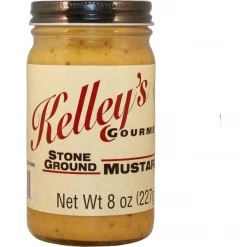 Kelley's Gourmet Stone Ground Mustard 8 Oz.