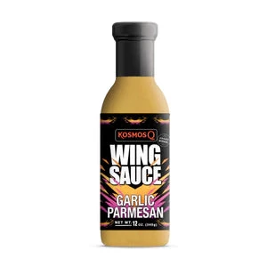 Kosmo's Q Garlic Parmesan Wing Sauce 12 Oz - Bold & Flavorful BBQ Sauce for Wings, Marinades, and More 1 Kosmo's Q Garlic Parmesan Wing Sauce 12 Oz. BBQ Sauces, Marinades, Condiments & Seasonings