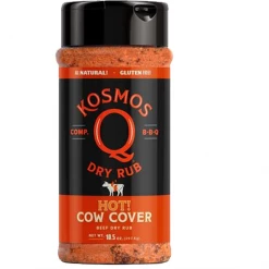 BBQ Sauces, Marinades, Condiments & Seasonings Kosmo's Q Cow Cover Hot Rub 10.5 Oz.