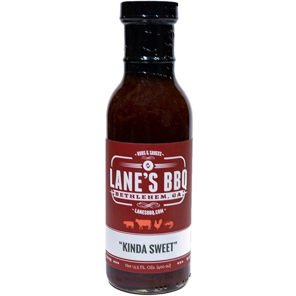 Lane's BBQ Kinda Sweet Sauce - 13.5 Oz | Sweet & Tangy BBQ Sauce for Grilling, Smoking, and Dipping 1 Lane's BBQ Kinda Sweet Sauce 13.5 Oz.